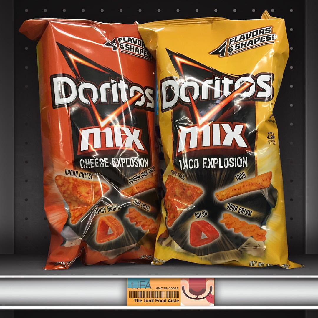 Doritos Mix Cheese Explosion and Taco Explosion The Junk