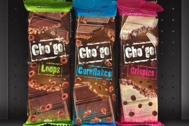 Cho'go Loops, Cornflakes, and Crispies Chocolate Bars