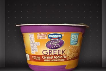 Dannon Light & Fit Caramel Apple Pie Greek Yogurt