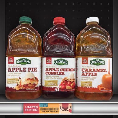 Old Orchard Apple Pie, Apple Cherry Cobbler, and Caramel Apple Juice