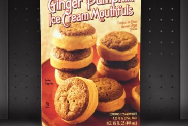 Trader Joe's Mini Ginger Pumpkin Ice Cream Mouthfuls