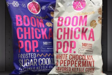 BOOMCHICKAPOP Frosted Sugar Cookie and White Chocolate & Peppermint Flavored Kettle Corn