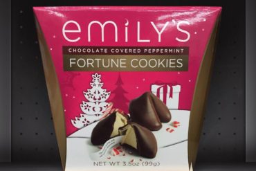 Emily's Chocolate Covered Peppermint Fortune Cookies