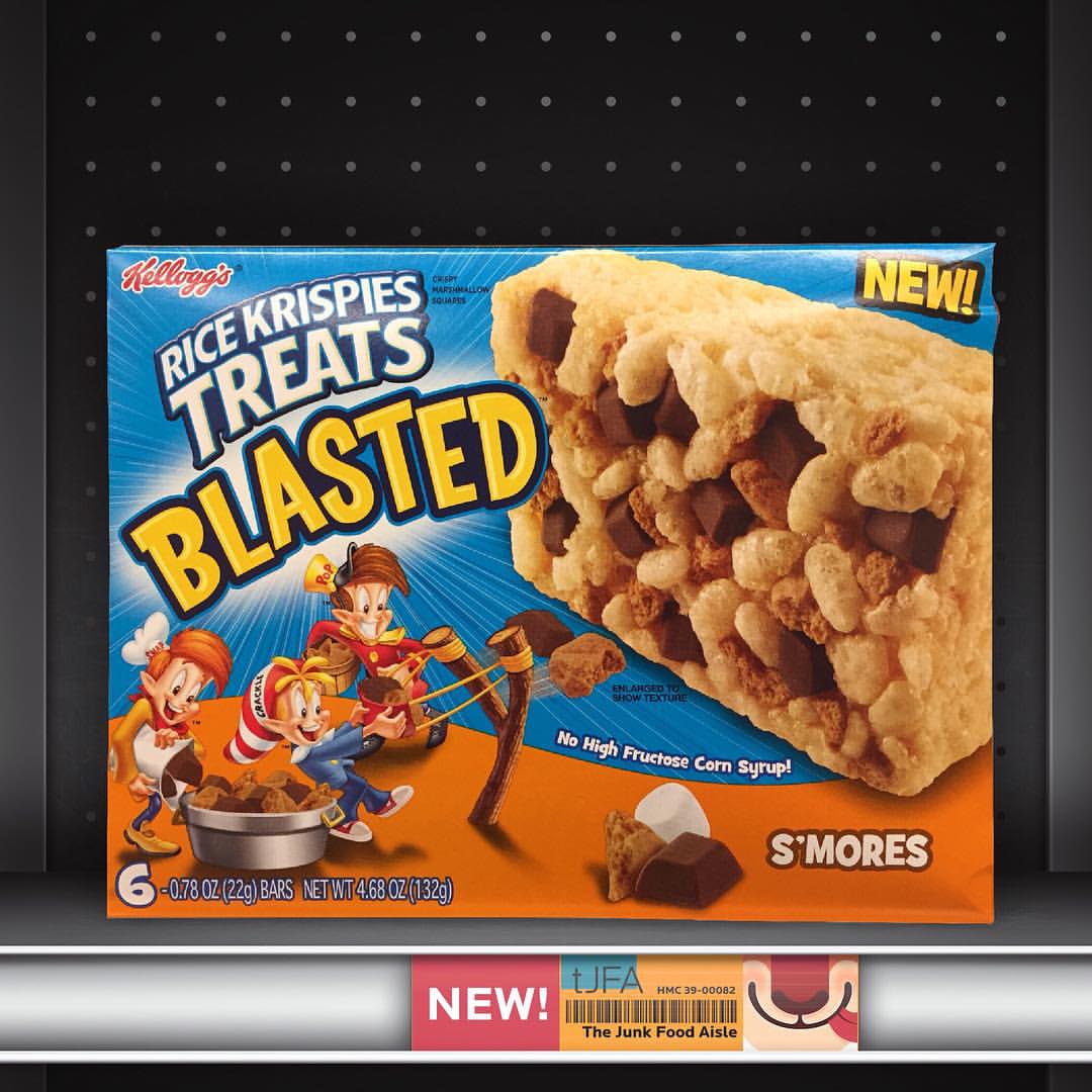 Kellogg's Rice Krispies Treats S'mores Blasted The Junk Food Aisle