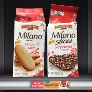 Pepperidge Farm Candy Cane Milano Cookies and Peppermint Milano Slices