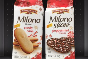 Pepperidge Farm Candy Cane Milano Cookies and Peppermint Milano Slices