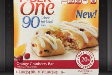 Fiber One Orange Cranberry Bar