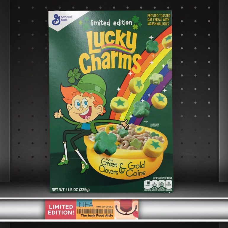 Lucky Charms with Green Clovers & Gold Coins