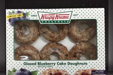 Krispy Kreme Glazed Blueberry Cake Doughnuts