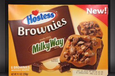 Hostess Brownies made with Milky Way