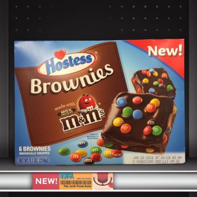 Hostess Brownies made with M&M's