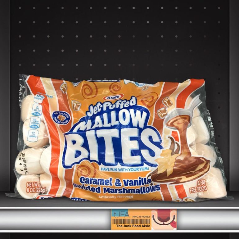 Kraft Jet-Puffed Mallow Bites Caramel & Vanilla Swirled Marshmallows