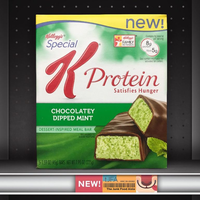 Chocolatey Dipped Mint Special K Protein Bars