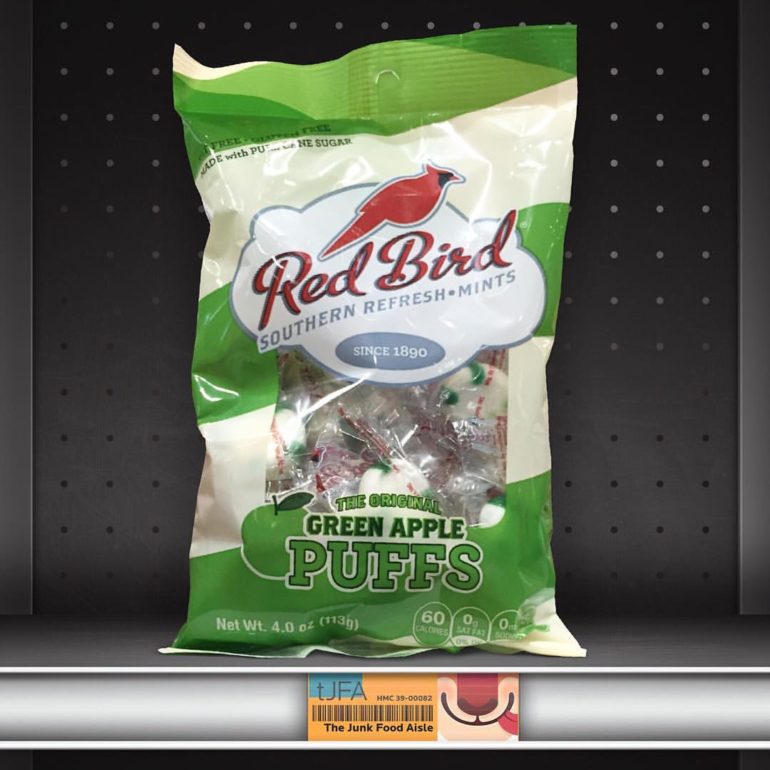 Red Bird Green Apple Puffs