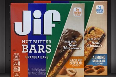 Jif Hazelnut and Almond Chocolate Nut Butter Granola Bars