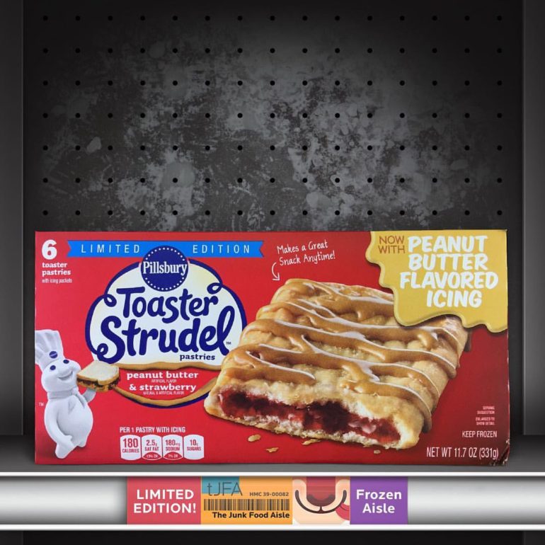 Peanut Butter & Strawberry Toaster Strudels
