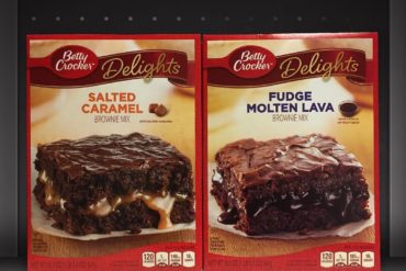 Betty Crocker Delights Salted Caramel & Fudge Molten Lava Brownie Mixes