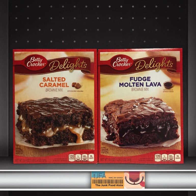 Betty Crocker Delights Salted Caramel & Fudge Molten Lava Brownie Mixes