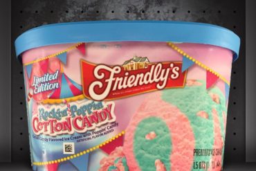 Friendly’s Rockin’ Poppin’ Cotton Candy Ice Cream