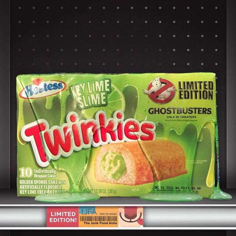 Ghostbusters Key Lime Slime Twinkies