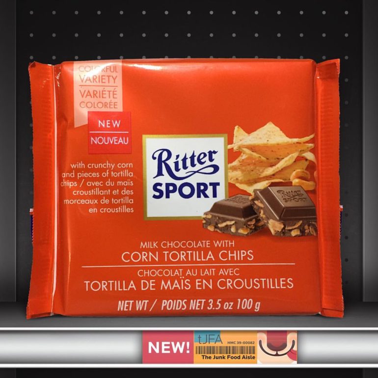 Ritter Sport Milk Chocolate with Corn Tortilla Chips