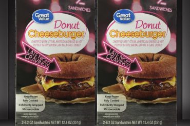 Great Value Late Night Cravings: Donut Cheeseburger