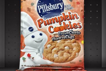 Pillsbury Pumpkin Cookies with Cream Cheese Flavored Chips