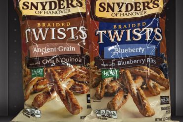 Snyder’s Braided Twists Ancient Grain & Blueberry Pretzels