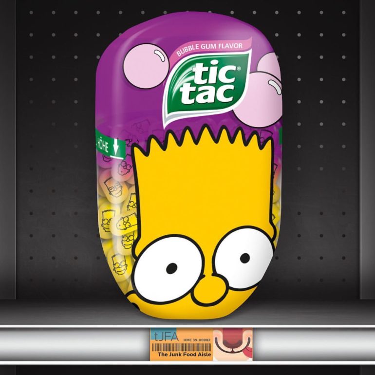 QUICK REVIEW: The Simpsons Donut, Bubble Gum, and Blueberry Tic Tacs - The  Impulsive Buy