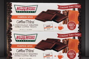 Krispy Kreme Doughnuts Pumpkin Spice Coffee Thins