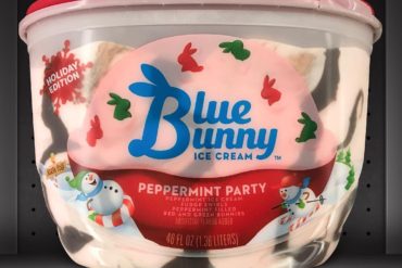 Peppermint Party Blue Bunny Ice Cream