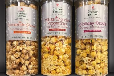 Archer Farms Cinnamon Pecan, White Chocolate Peppermint & Holiday Drizzle Caramel Corn Clusters