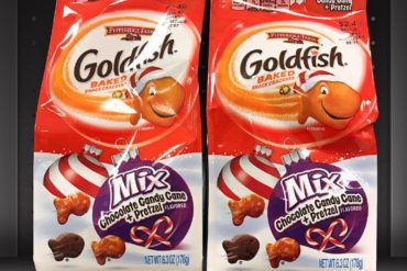 Goldfish Mix Chocolate Candy Cane + Pretzel