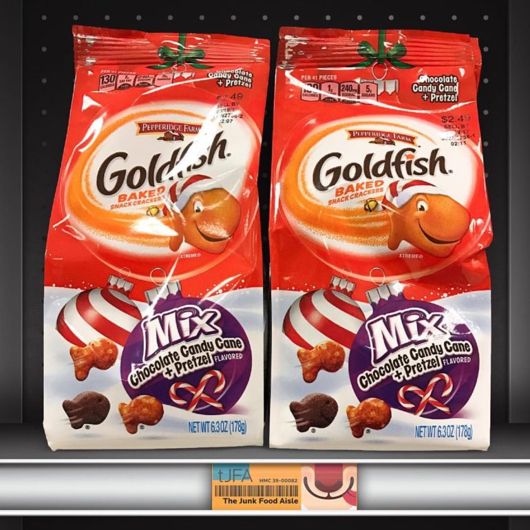 Goldfish Mix Chocolate Candy Cane + Pretzel