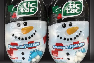 Tic Tac Snowman Fruit Mix