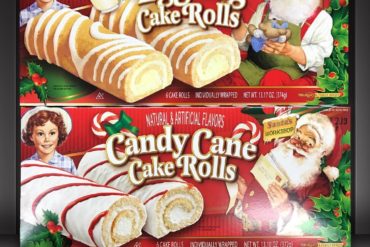 Little Debbie Eggnog & Candy Cane Cake Rolls