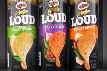 Pringles Loud Super Cheesy Italian, Salsa Fiesta & Spicy Queso