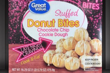 Great Value Stuffed Donut Bites Chocolate Chip Cookie Dough