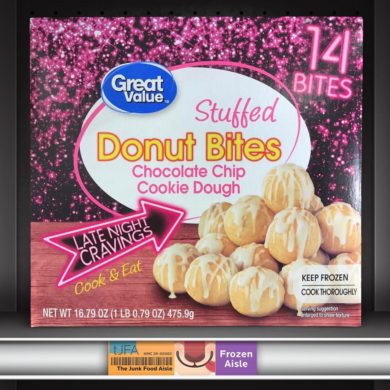 Great Value Stuffed Donut Bites Chocolate Chip Cookie Dough