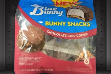 Blue Bunny Ice Cream Bunny Snacks: Chocolate Chip Cookie