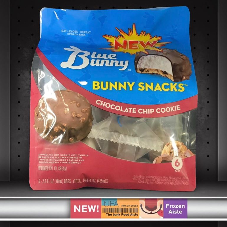 Blue Bunny Ice Cream Bunny Snacks: Chocolate Chip Cookie
