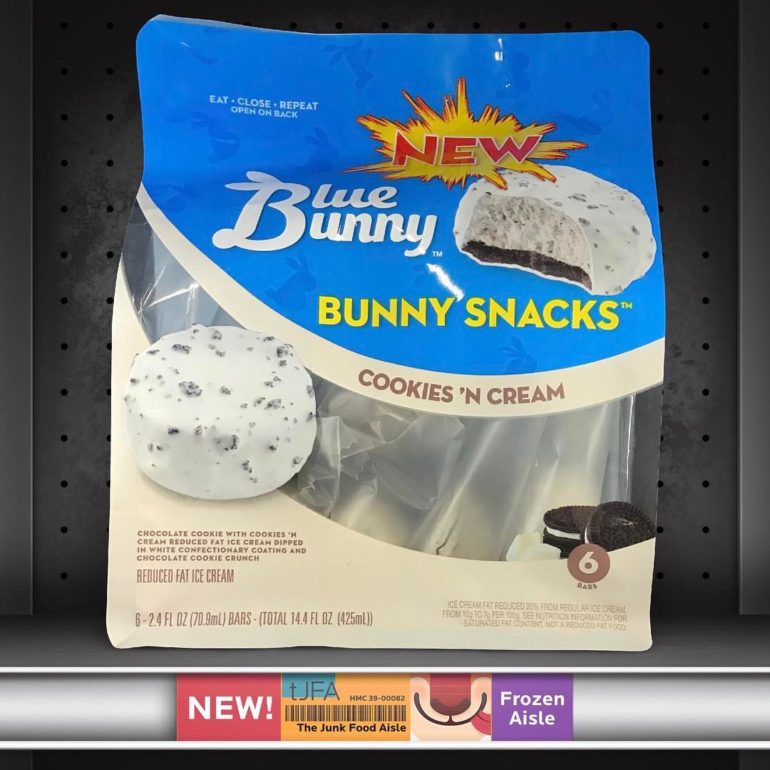 Blue Bunny Ice Cream Bunny Snacks: Cookies ‘N Cream