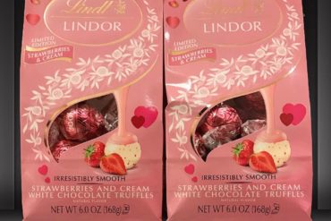 Lindt Lindor Strawberries and Cream White Chocolate Truffles