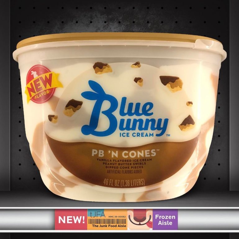 PB ‘N Cones Blue Bunny Ice Cream