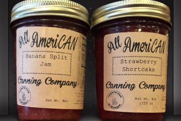 All AmeriCAN Canning Company Banana Split and Strawberry Shortcake Jams