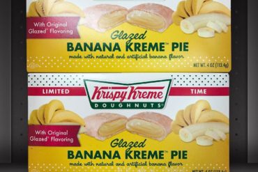 Krispy Kreme Doughnuts Glazed Banana Kreme Pie