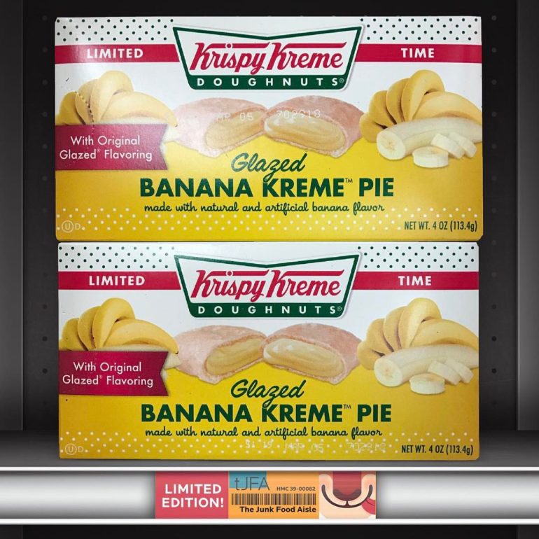 Krispy Kreme Doughnuts Glazed Banana Kreme Pie