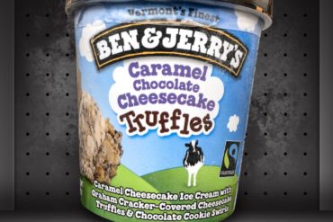 Ben & Jerry's Caramel Chocolate Cheesecake Truffles Ice Cream