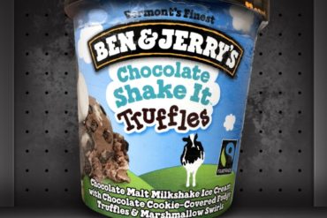 Ben & Jerry’s Chocolate Shake It Truffles Ice Cream