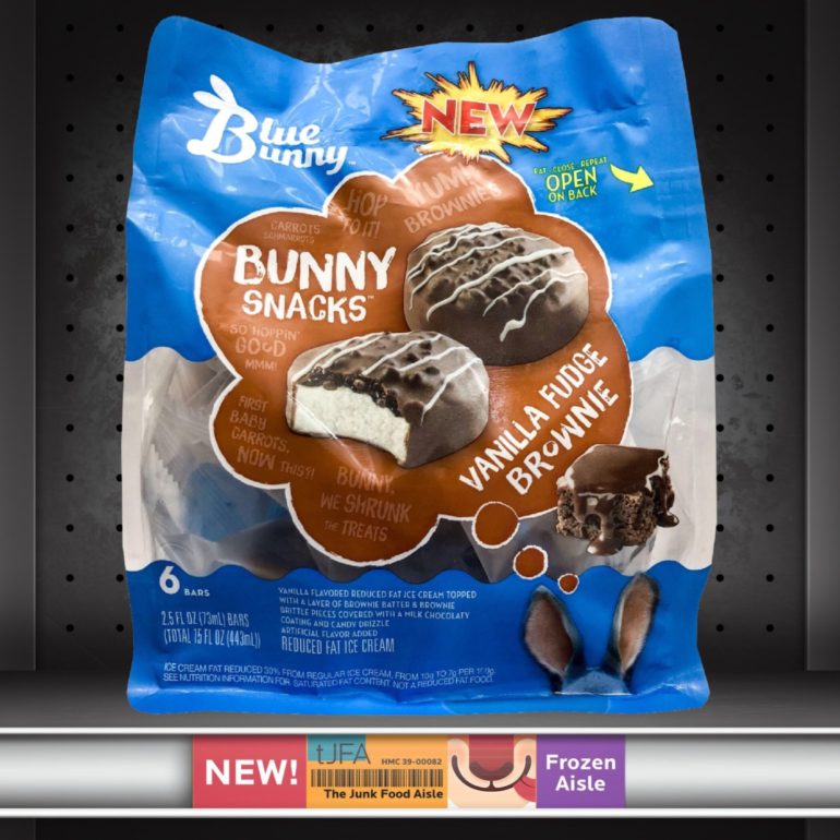 Blue Bunny Vanilla Fudge Brownie Bunny Snacks